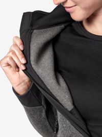 Damen Fleecejacke Marieke anthrazit-schwarz